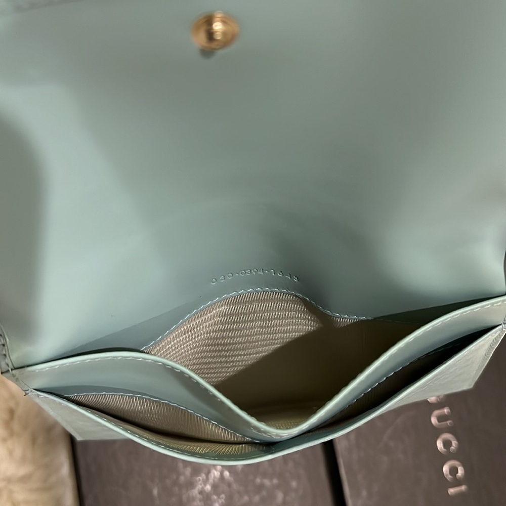 Gucci card case/wallet, new with a tag, light blue, elegant - Picture 8 of 8